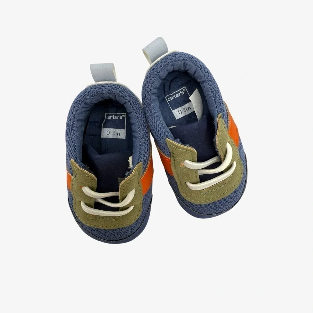 Carter's Blue and Green Baby Walker Sneaker Newborn 0-3 Months